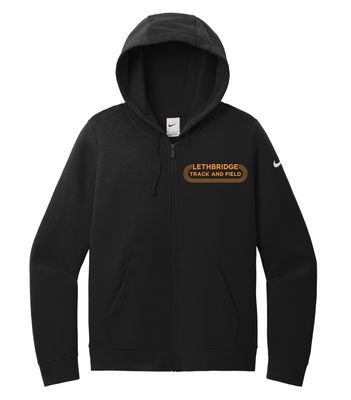 NIKE CLUB FLEECE SLEEVE SWOOSH LADIES' FULL ZIP HOODIE.