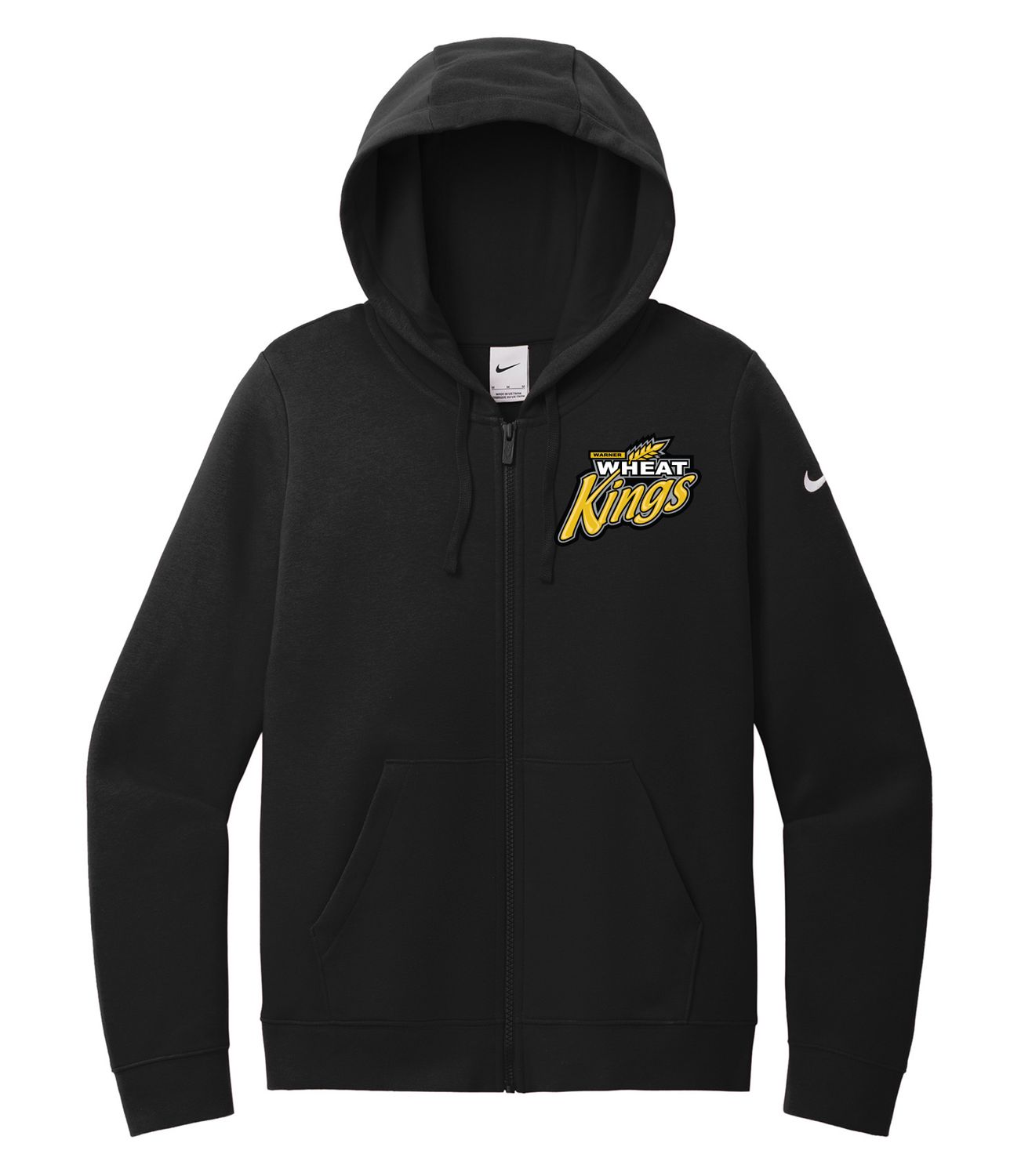 NIKE CLUB FLEECE SLEEVE SWOOSH LADIES' FULL ZIP HOODIE.