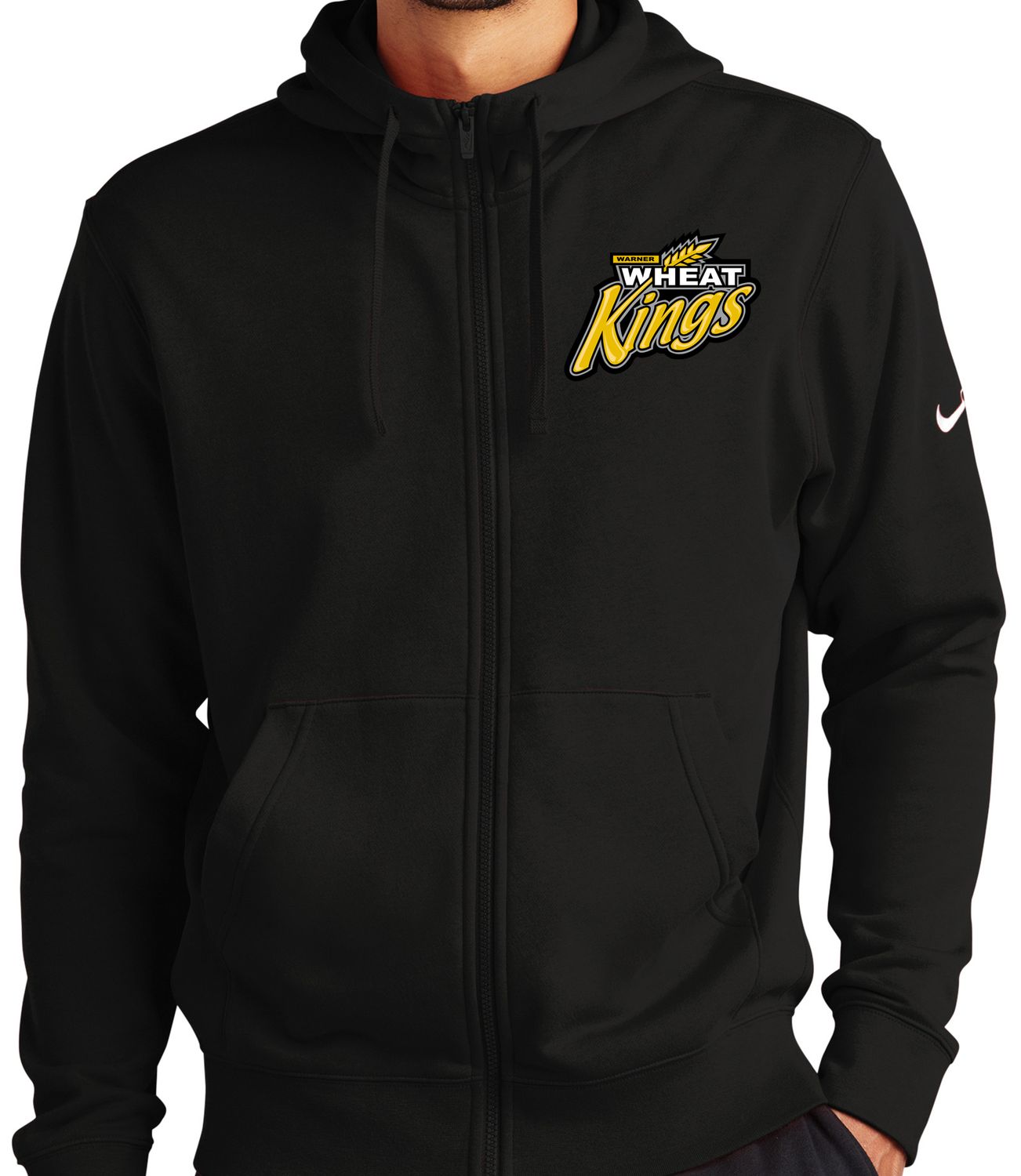 NIKE CLUB FLEECE SLEEVE SWOOSH FULL ZIP HOODIE