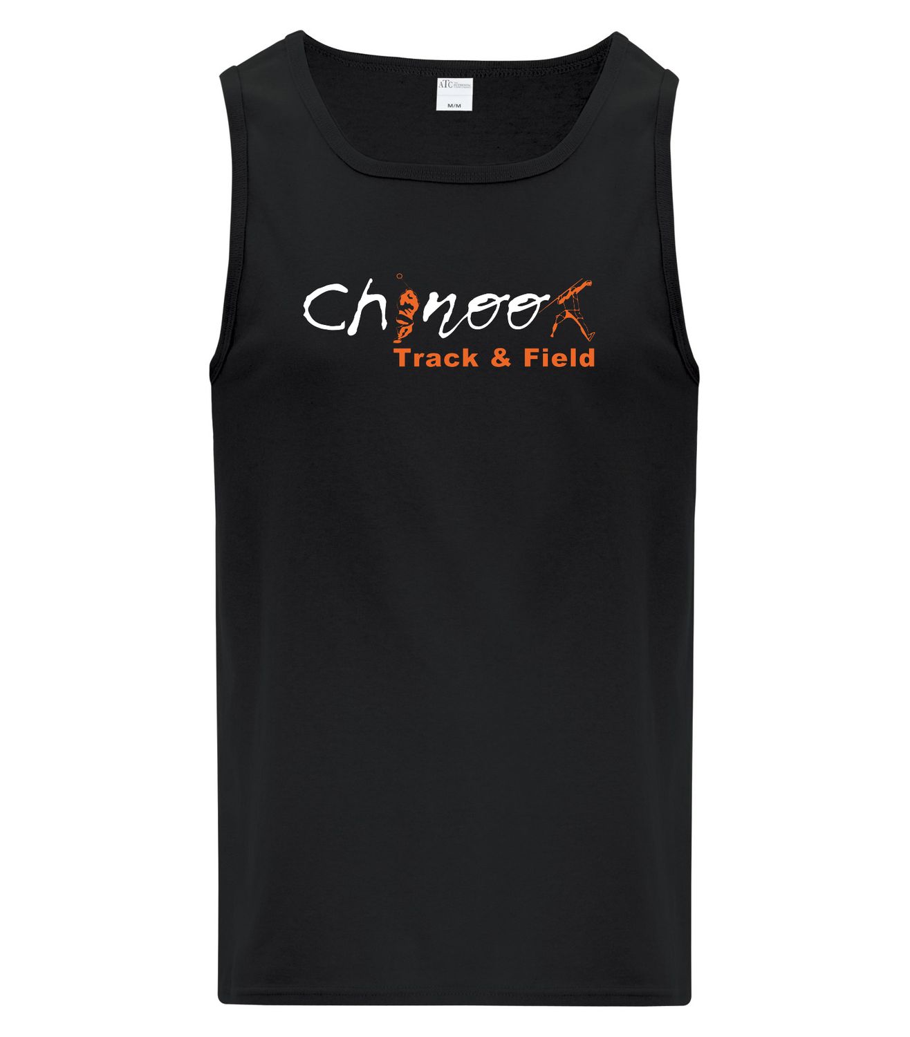 ATC™ EVERYDAY COTTON TANK TOP. ATC1004, Color: Black, Design Choice: Design 1