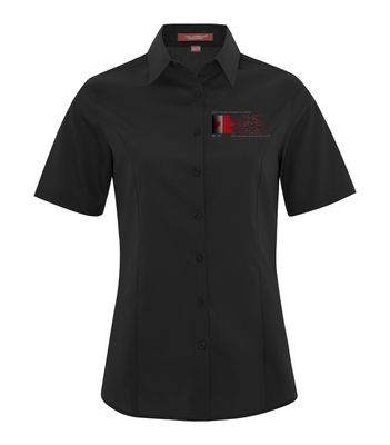 COAL HARBOUR® EVERYDAY SHORT SLEEVE WOVEN LADIES' SHIRT