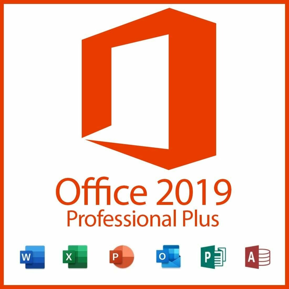 Microsoft Office Professional Plus 2019 Digital License Key Lifetime 32/64 Bit  with Download Link Global Language for Windows(Not CD)