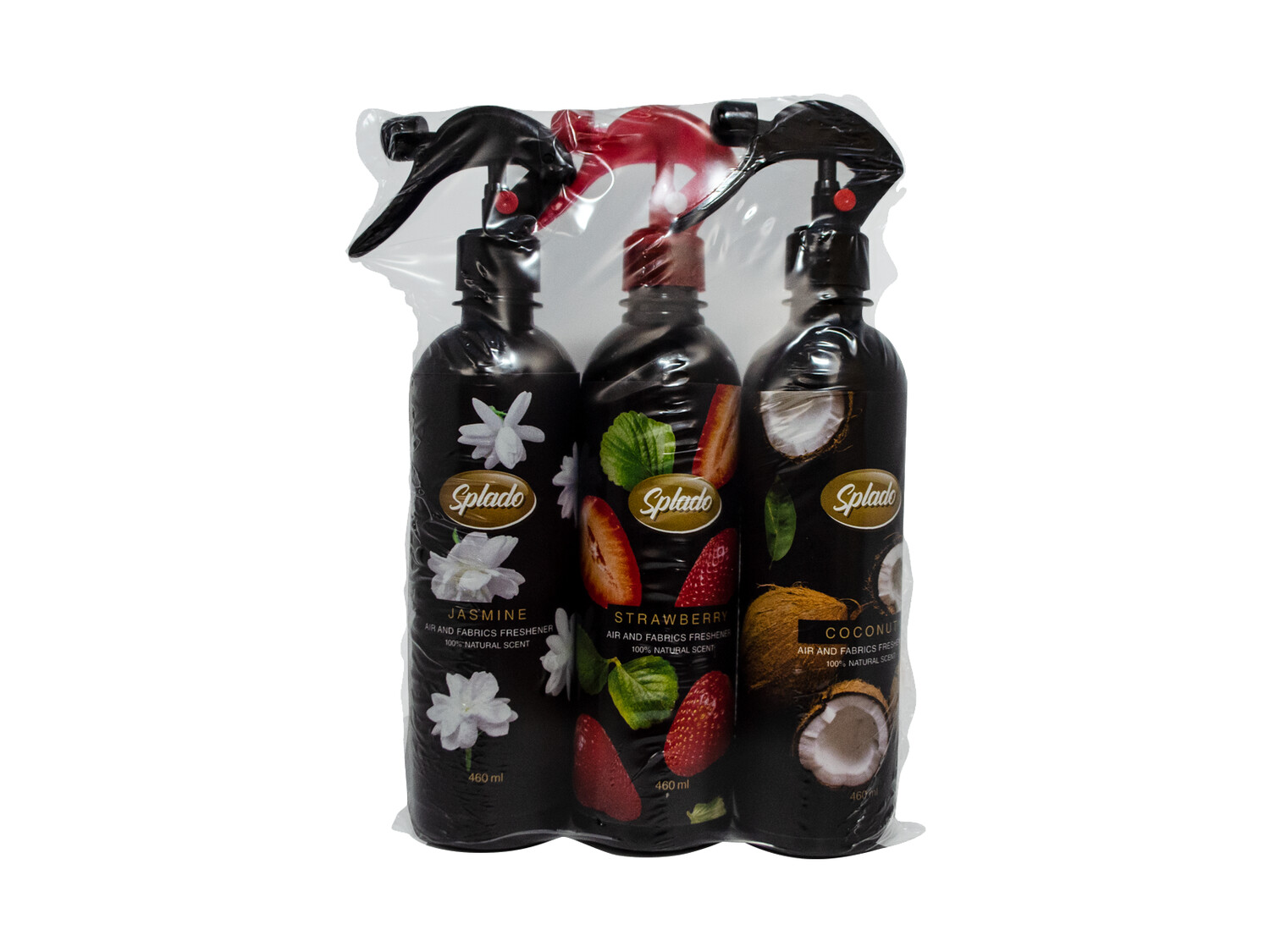 Air &amp; Fabrics Freshener - Mixed Scents Bundle of 3 X 460 ml (Jasmine - Strawberry - Coconut)