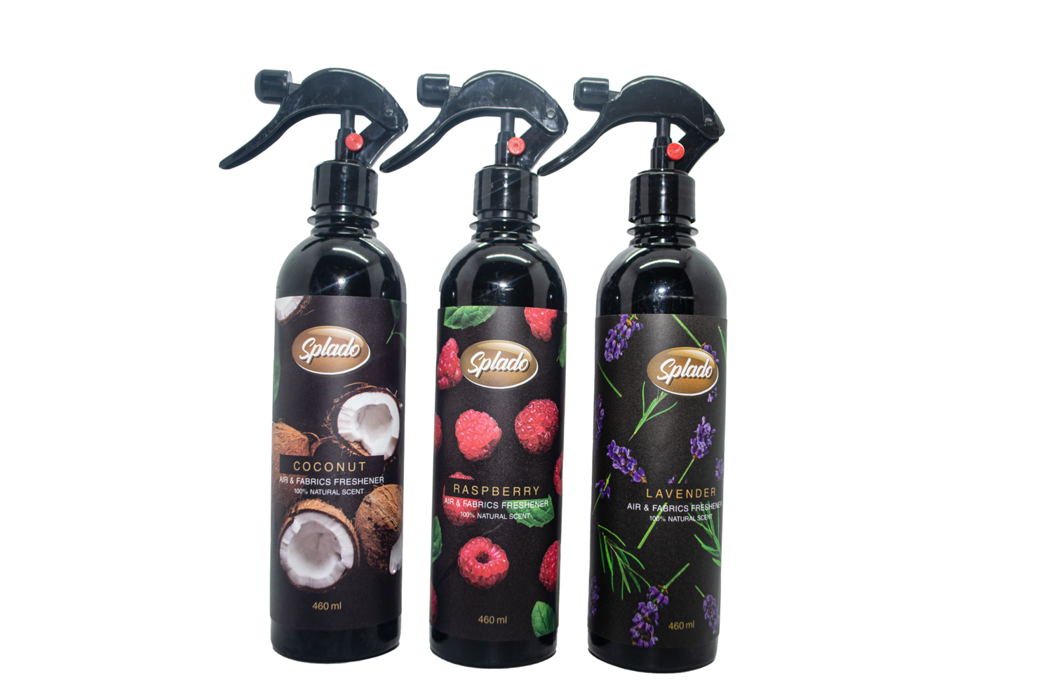 Air &amp; Fabrics Freshener - Mixed Scents Bundle of 3 X 460 ml (Coconut - Raspberry - Lavender)