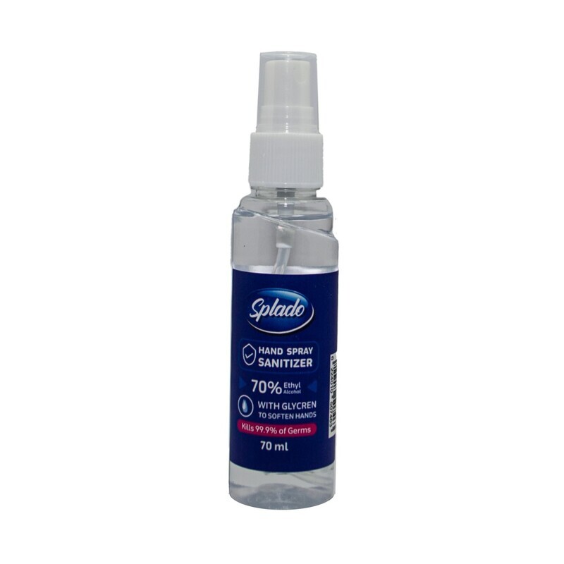 Hand Sanitizer Spray with Glycerin - 70 ml.