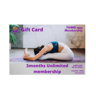 3 Month Fitness Membership Gift Card