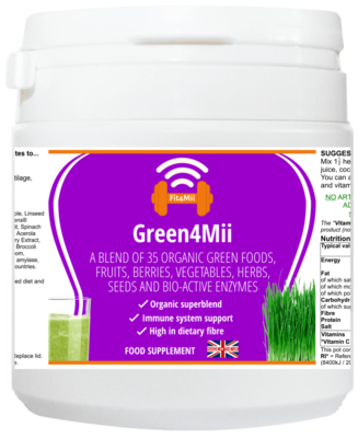 Green4Mii  Ⓥ Vegan Health Low Protein Juicing / Smoothie Powder