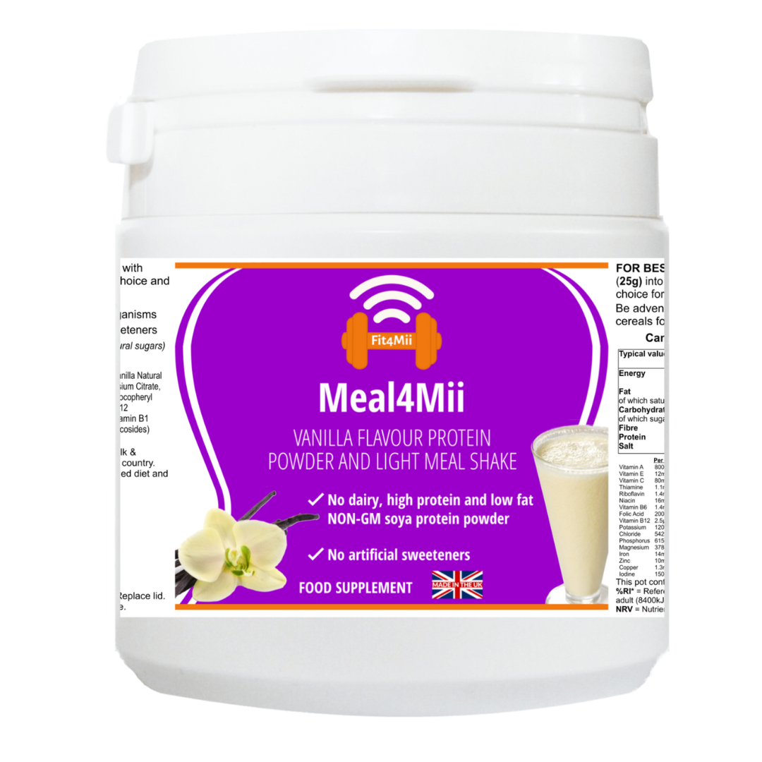Meal4Mii Vanilla Vegan Meal Replacement Protein Juicing /Smoothie Powder Ⓥ