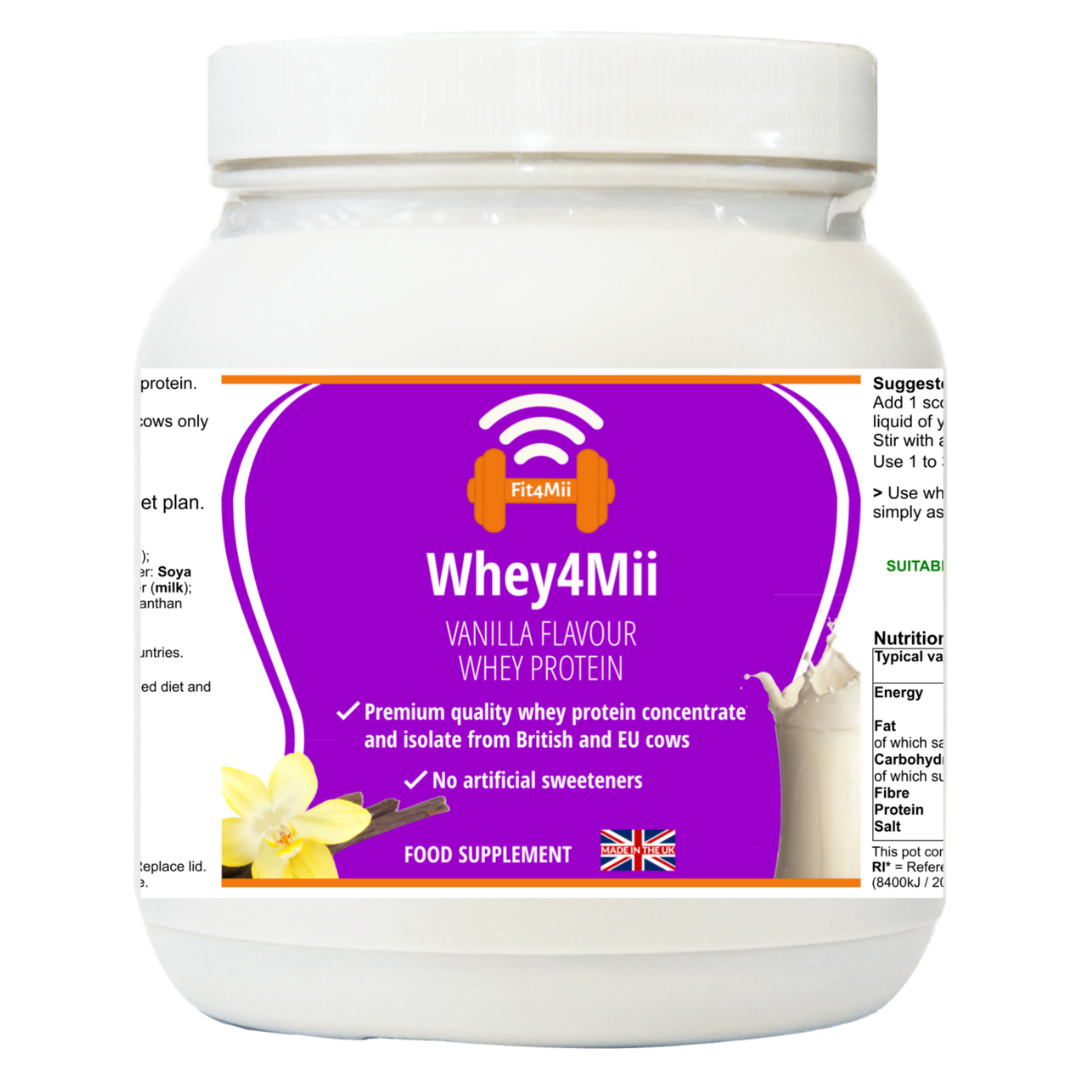 Whey4Mii Whey Vanilla 🌱 High Protein Juicing Shake Powder