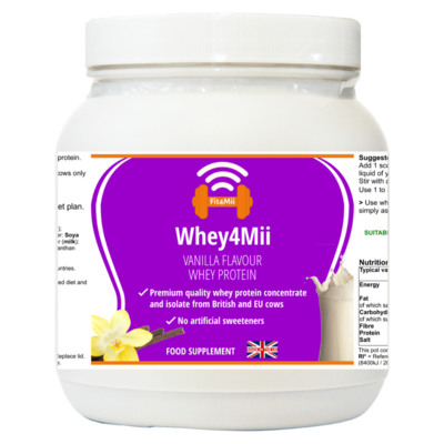 Whey4Mii Whey Vanilla 🌱 High Protein Juicing Shake Powder