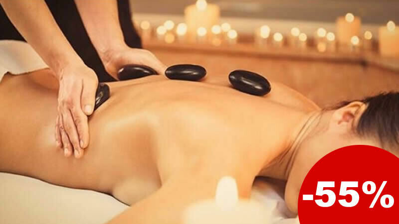 Massage aux pierres chaudes 70 min
