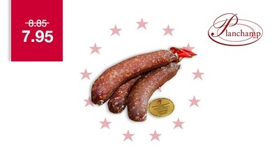 Saucisse crue de porc piquant Labellisé Marque Valais - Planchamp