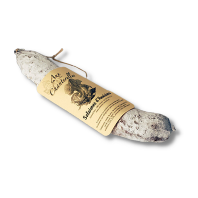 Saucisse aux chanterelles, 160 gr. - Salaisons d&#39;Anniviers