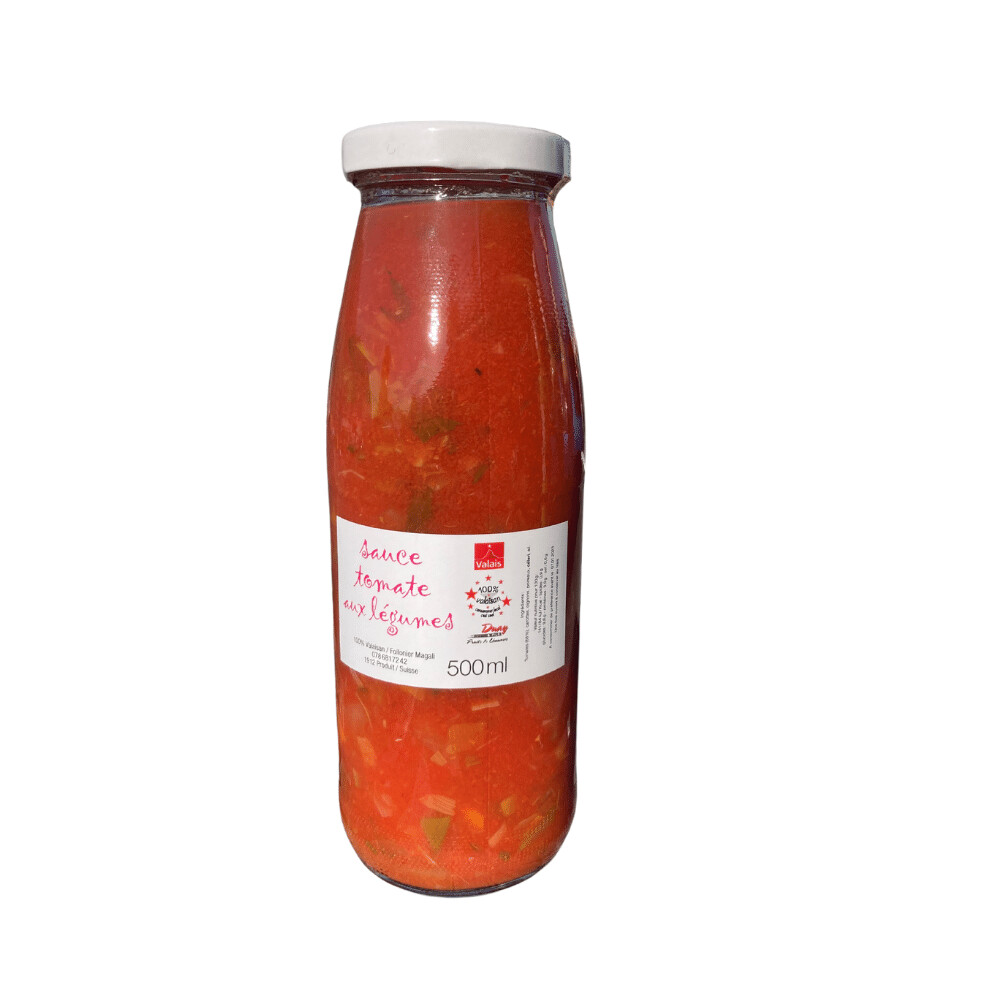 Sauce tomate artisanale aux légumes (morceaux)