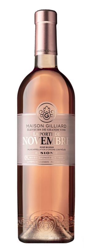 6 x Rosé mi-doux Porte de Novembre 75cl - Maison Gilliard