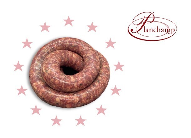 Saucisse à rôtir de porc Marque Valais 500gr - Planchamp