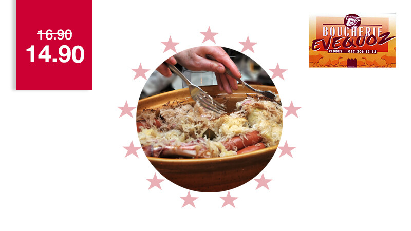 Choucroute de Riddes 600g - Boucherie Evequoz
