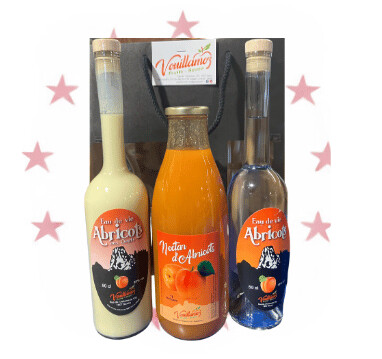 Coffret Eau de Vie Abricots de la Pierre Avoi - Vouillamoz Fruits