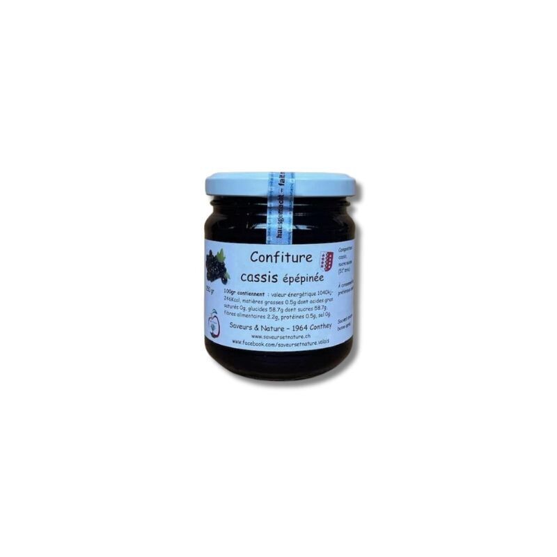 Confiture de cassis épépinée - La Vignolle