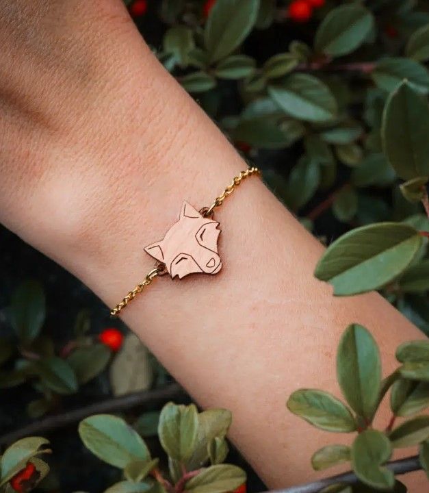 Bracelet en bois Renard - Wooper.ch