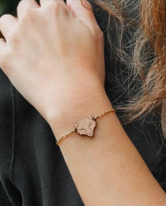 Bracelet en bois Renard - Wooper.ch