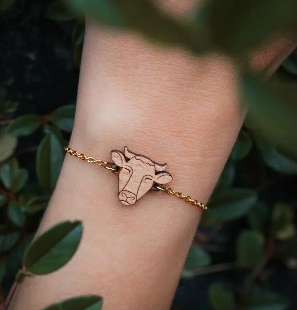 Bracelet en bois Vache - Wooper.ch