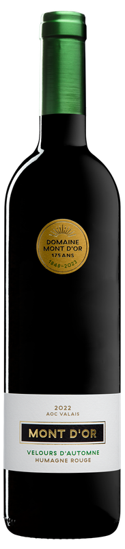 6 x Humagne Rouge Velours d&#39;Automne 75 cl  - Domaine Mont d&#39;Or