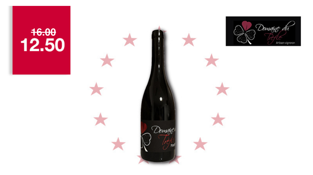 6 X Pinot Noir de Charrat 2023 75cl - Domaine du Trèfle