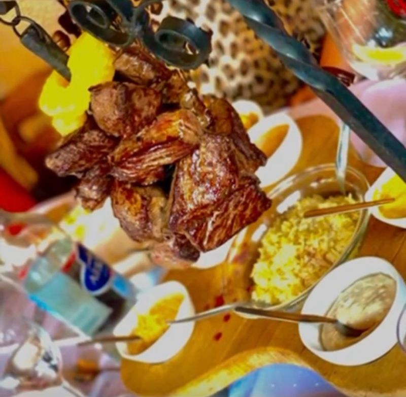 Potence flambée de boeuf  - Le Relais du Petit bourg