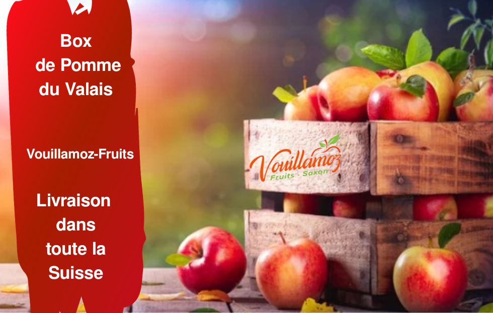 Box de Pomme du Valais 4kg - Vouillamoz fruits