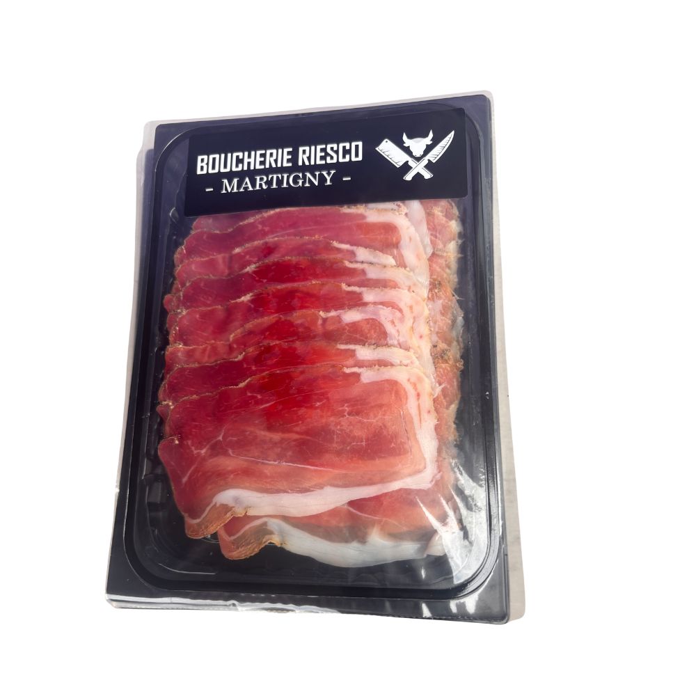 Barquette de Jambon cru 100g - Boucherie Riesco