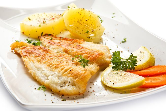 Menu Filets de perche meunière - Restaurant L&#39;Oasis