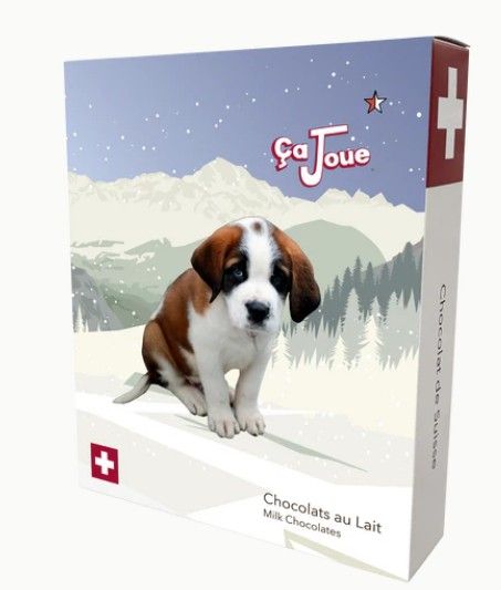 Coffrets 4 Chocolats au lait (L1-fr) - Chocolat du Val de Bagnes