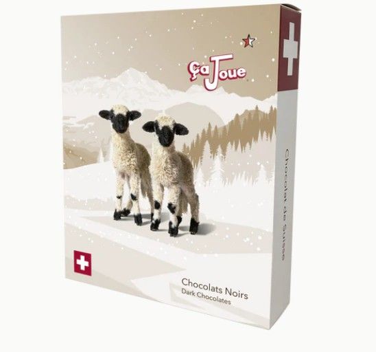Coffrets 4 Chocolats Noir (D2-fr) - Chocolat du Val de Bagnes