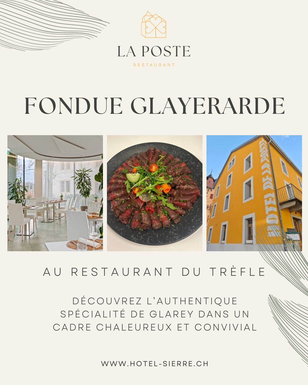 Menu Fondue Glareyarde 2 personnes - Restaurant du Trèfle