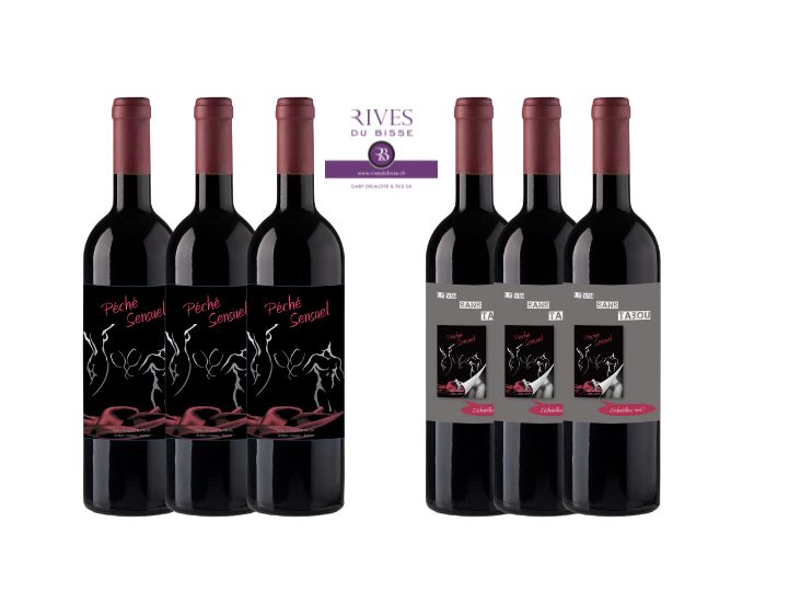 Carton dégustation Péché Sensuel 75 cl - Rives du Bisse