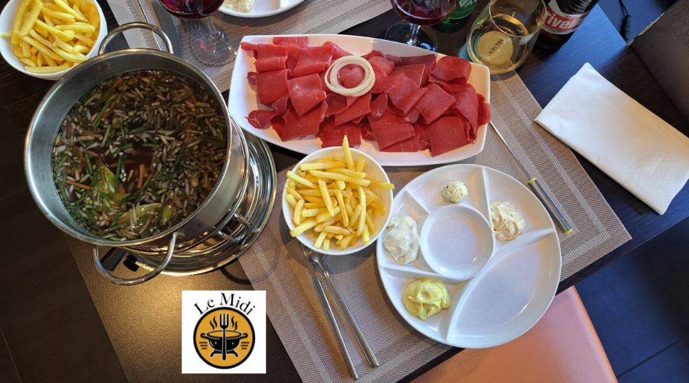Menu Fondue Bacchus - Restaurant Le Midi