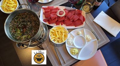 Menu Fondue Bacchus - Restaurant Le Midi - Sion