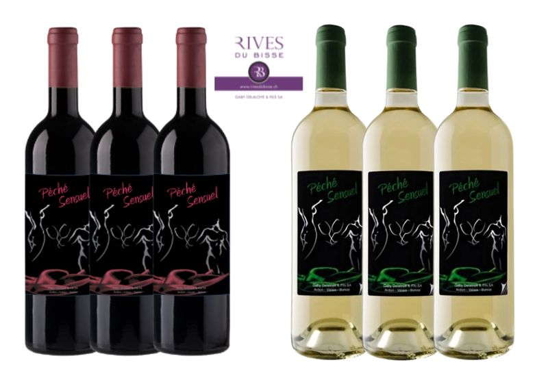 Carton dégustation Péché Sensuel 75 cl - Rives du Bisse