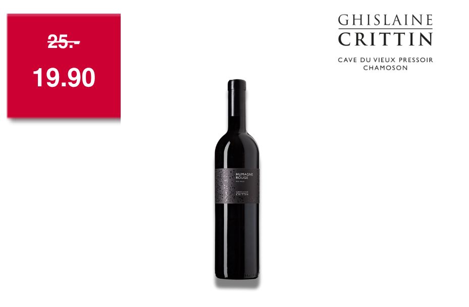 6X Humagne Rouge 75cl - Cave Ghislaine Crittin