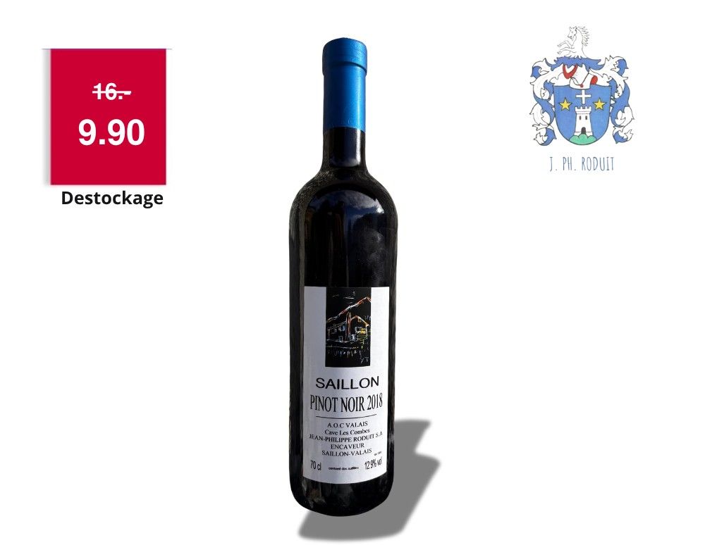 6x Pinot Noir de Saillon 2018 - Cave Les Combes