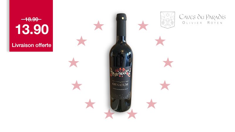 6 x Ornatum Assemblage rouge 75 cl - Caves du Paradis