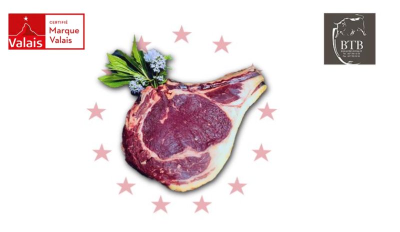 Côte de bœuf "Race d'Hérens" Marque Valais 700gr - BTB