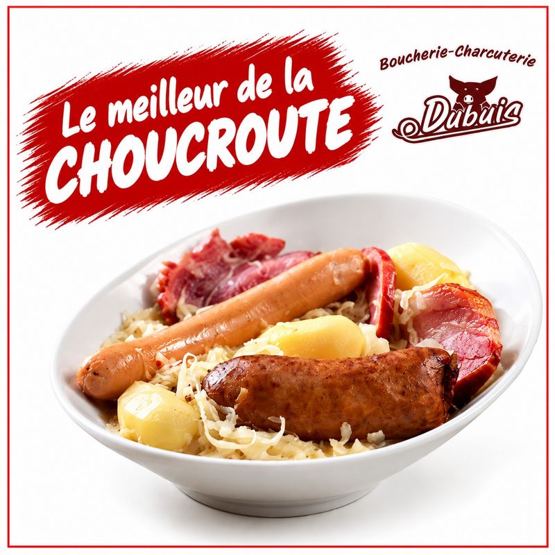 Choucroute artisanale 2 personnes - Boucherie Dubuis