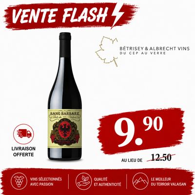 6 x Dôle AOC Sang Barbare 75cl - Betrisey Albrecht