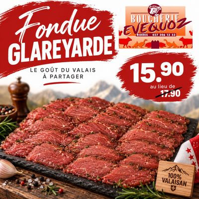 Fondue Glareyarde 250g - Boucherie Evequoz