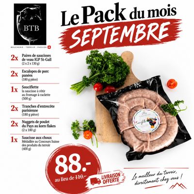 Pack du mois de septembre - BTB