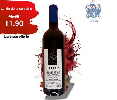 6x Cornalin de Saillon AOC 2019 - Cave Les Combes