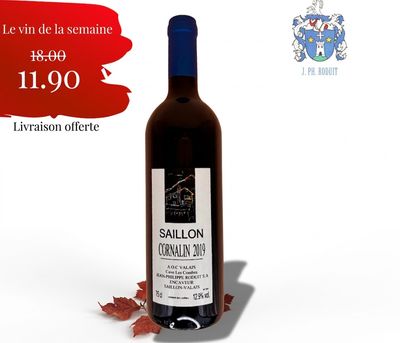 6x Cornalin de Saillon AOC 2019 - Cave Les Combes