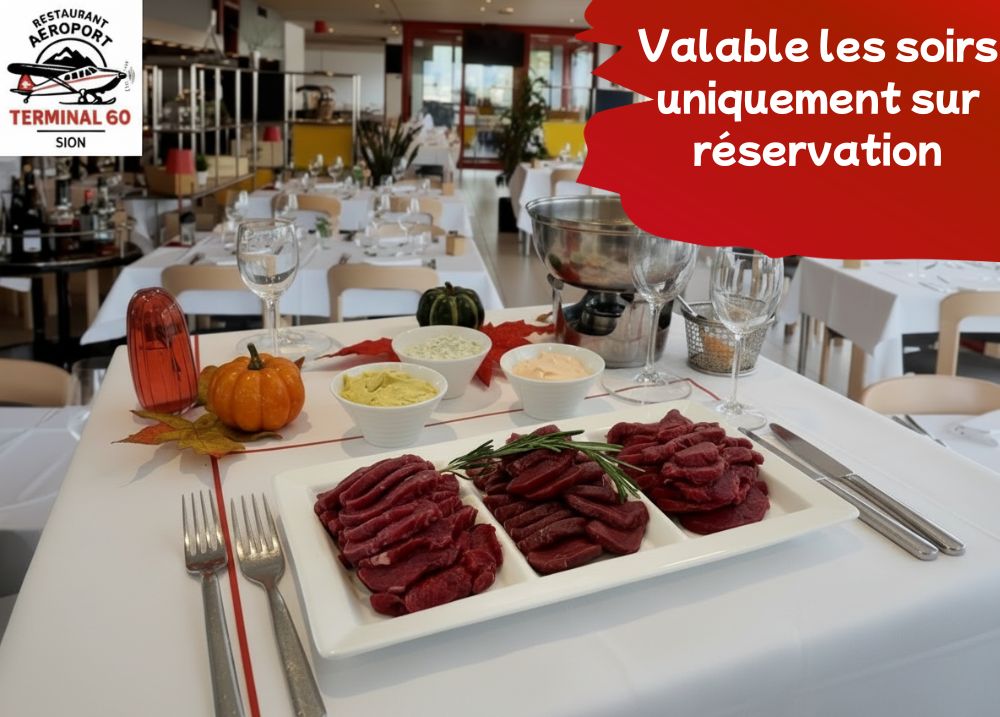 Fondue Terminal 60 - Restaurant de l'Aéroport Sion